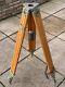 Vintage Wild Heerbrugg Wooden Tripod With Original Pouch & Contents Fabulous