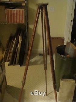 Vintage Wood & Brass TRIPOD-unmarked - circa late 1800's or early 1900's
