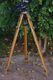 Vintage Wood Otto (ries) Tripod By With Bogen Head #3047