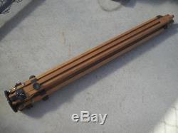 Vintage Wood Ries Model C Tripod Tri Lok
