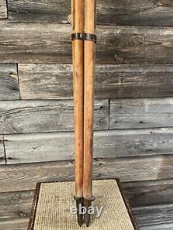 Vintage Wood Tripod Camera Tripod Transit Tripod Wooden 55.5 inch