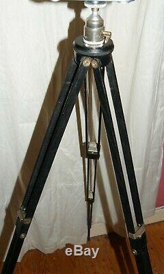 Vintage Wood Wooden Tripod Zeiss Ikon + Bilora ball head Rare and Old