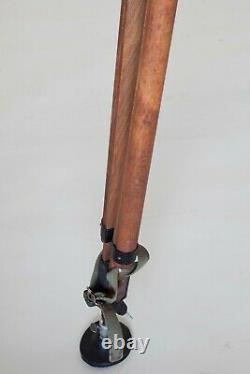 Vintage Wooden 75 Tall Birns & Sawyer Cine Equipment Tripod Miller Fluid Head