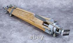 Vintage Wooden Camera Tripod with Extension Legs