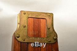 Vintage Wooden Folding Tripod Crown No. 1 1903 Patent Date Folmer Graflex Corp