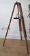 Vintage Wooden Japanese Telescope Tripod With Light Tray. Ideal For Lighting
