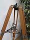 Vintage Wooden Japanese Telescope Tripod With Light Tray. Ideal For Lighting