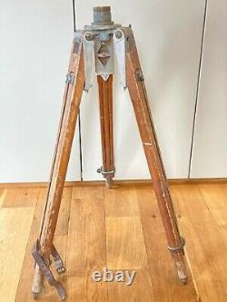 Vintage Wooden + Metal Tripod From a Stanley Surveyors Level Available Worldwide