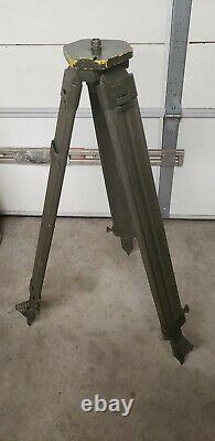 Vintage Wooden Military Surveyor Tripod