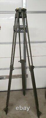 Vintage Wooden Military Surveyor Tripod