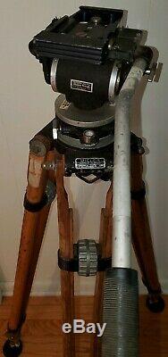 Vintage Wooden Miller Tripod with Miller Head for 16 Mm Motion Picture Camera