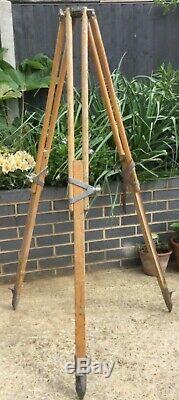 Vintage Wooden Surveyors Tripod