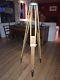 Vintage Wooden Surveyors Tripod For Theodolite Lamp Stand Heavy Duty Original
