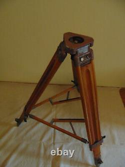Vintage Wooden Tripod 140cm 55'' Heavy duty Camera Theodolite 35mm 16mm soviet