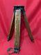 Vintage Wooden Tripod Camera Theodolite Survey Stand Tripod Max Height 130 Cm