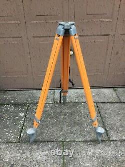 Vintage Wooden Tripod Stand For Lamp Conversion