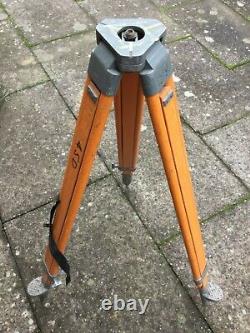 Vintage Wooden Tripod Stand For Lamp Conversion