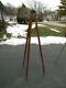 Vintage Wooden Tripod Surveyors / Camera 58 Inches Long Used