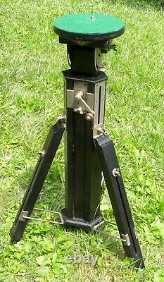 Vintage Wooden Tripod With Metal Gearing And Parts. Perfect Original Condt