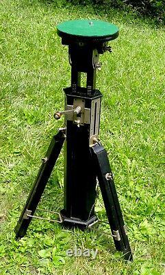 Vintage Wooden Tripod With Metal Gearing And Parts. Perfect Original Condt