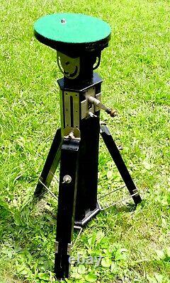 Vintage Wooden Tripod With Metal Gearing And Parts. Perfect Original Condt