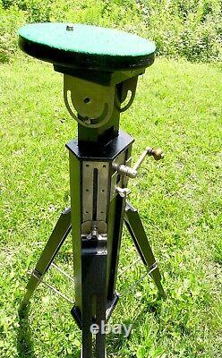 Vintage Wooden Tripod With Metal Gearing And Parts. Perfect Original Condt