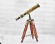 Vintage Working Telescope With Wooden Tripod Home/office Decor Christmas Gift