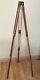 Vintage Antique Zeiss Ikon Wooden Tripod Folds/extends 18 To 30 To 42-52