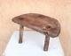 Vintage Antique Chair/ Wooden Primitive Art/ Tripod Rustic Handmade Chair