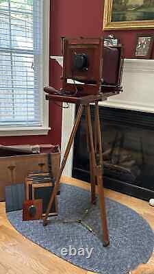 Vintage field camera and case