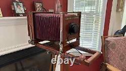 Vintage field camera and case