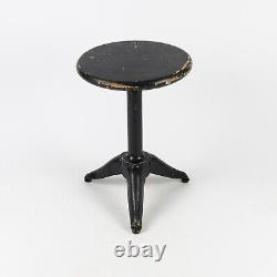 Vintage industrial swivel stool, Kitchen tripod stool, Vintage workshop stool