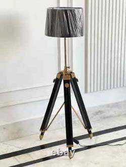 Vintage style wooden tripod floor lamp modern luxury style floor lamp Décor Mea