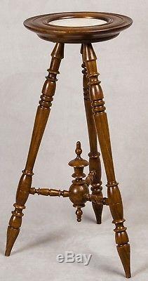 Vintage wooden plant stand coffee table tripod