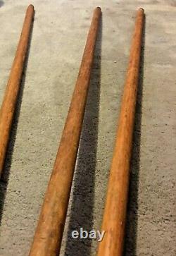 Vintage wooden surveyor tripod metal feet stakes transit décor rustic repurpose