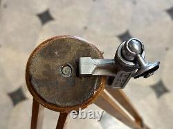 Vintage wooden tripod Sliding, Soviet telescopic tripod for camera Original