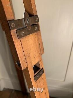 Vintage wooden tripod beautiful finish and details Antique
