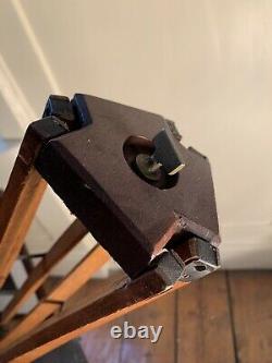 Vintage wooden tripod beautiful finish and details Antique