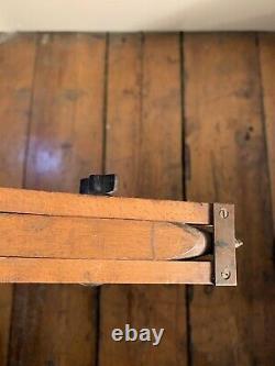 Vintage wooden tripod beautiful finish and details Antique