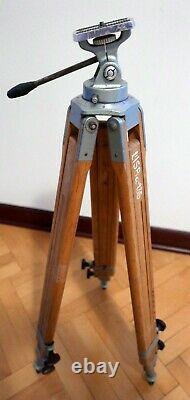 Vintage wooden tripod big and solid. About 158 cm. Works very well