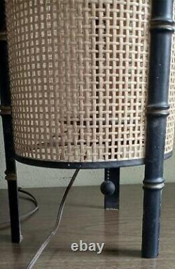 Vntg MID CENTURY danish modern TRIPOD table LAMP 1960s