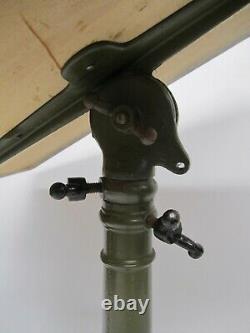 Vtg Antique Cast Iron Tripod Base Industrial Drafting Table Adjustable Dietzgen