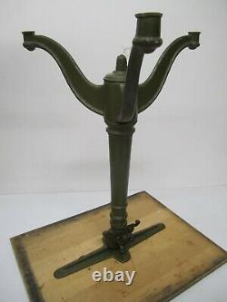 Vtg Antique Cast Iron Tripod Base Industrial Drafting Table Adjustable Dietzgen