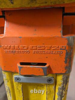 Vtg GST20 WILD Heerbrugg Switzerland Wood Metal 42 Surveyor Sextant Tripod &bag