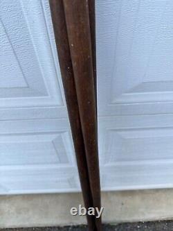 Vtg. Instruments Sight Level Transit Tripod Fixed Wooden Leg Mount Tapered Legs