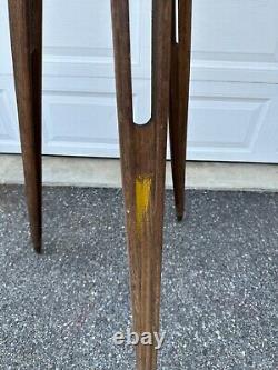 Vtg. Warren-Knight Instruments Sight Level Transit Tripod Fixed Wooden Leg Mount