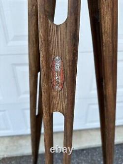 Vtg. Warren-Knight Instruments Sight Level Transit Tripod Fixed Wooden Leg Mount