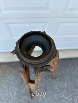 Vtg. Warren-Knight Instruments Sight Level Transit Tripod Fixed Wooden Leg Mount