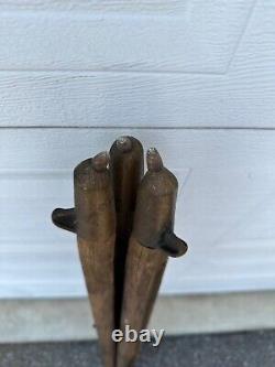 Vtg. Warren-Knight Instruments Sight Level Transit Tripod Fixed Wooden Leg Mount