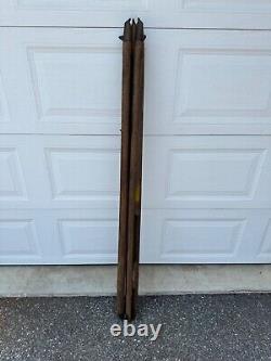 Vtg. Warren-Knight Instruments Sight Level Transit Tripod Fixed Wooden Leg Mount